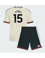 Manchester United Leny Yoro #15 Alternativní dres pro děti 2026-27 Krátký Rukáv (+ trenýrky)
